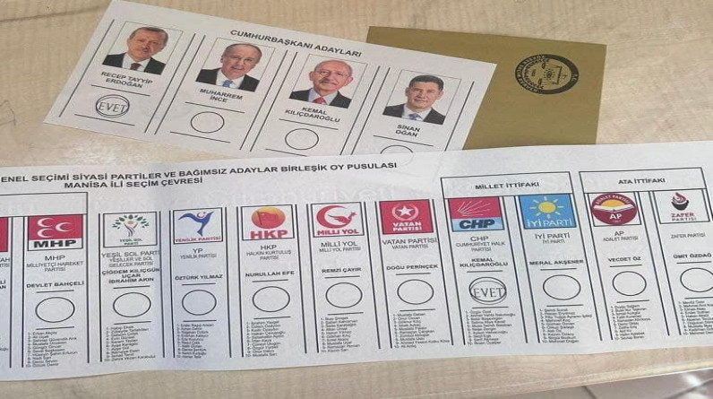أنصار لحزب البلد الذي يترأسه محرم إنجى، يصوتون للرئيس اردوغان وحزب البلد.